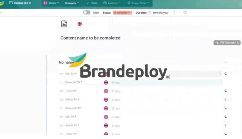 Generate SEO & GEO articles at scale with Brandeploy’s AI