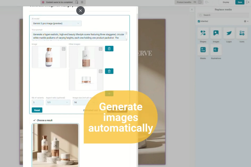 How to create amazon benefit images at scale with AI?