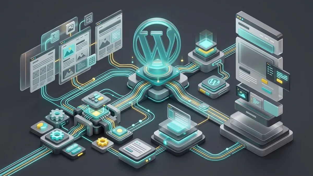 Illustration for the article: WordPress.com launches its free AI website builder