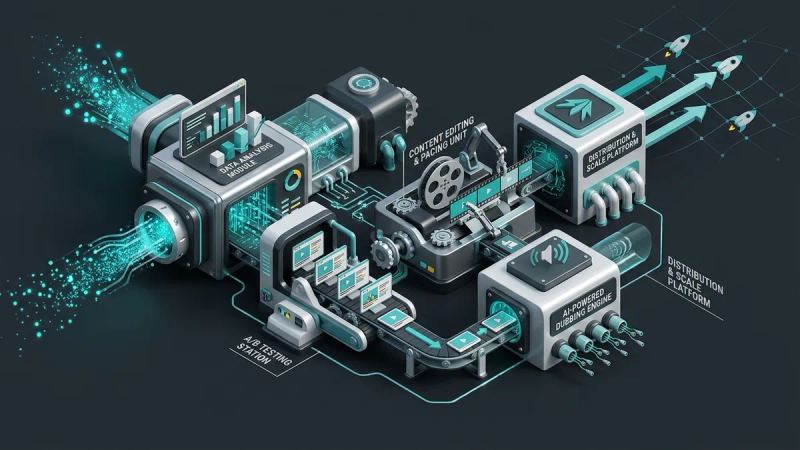 Illustration for the article: MrBeast content strategy: data, AI and scale