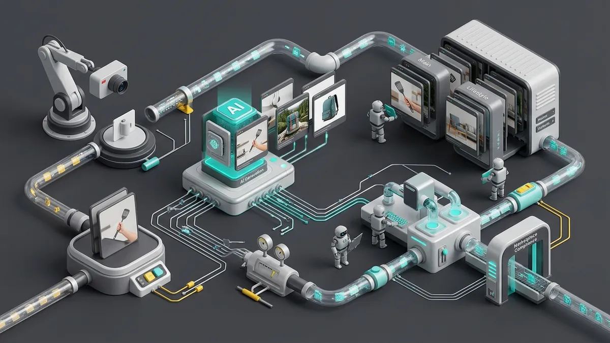 Illustration for the article: AI PDP images: building product galleries at scale, and the rules for 2026