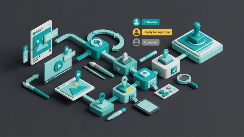 Illustration for the article: Creative feedback and approval tool: organizing reviews