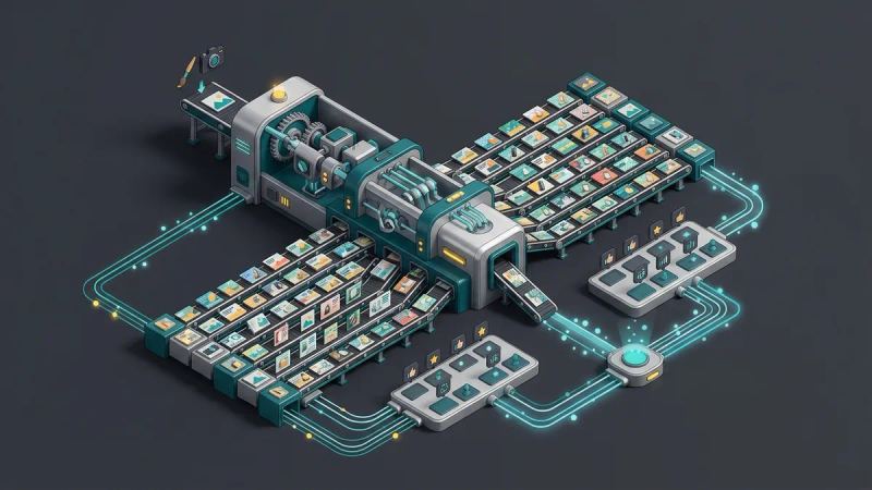 Illustration for the article: AI creative variations: generating and testing at scale