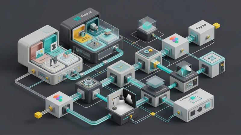 Illustration for the article: Building Better Creative Workflows with Figma and Weave