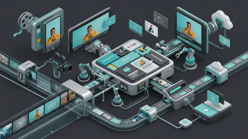Illustration for the article: Video production automation: tools and use cases
