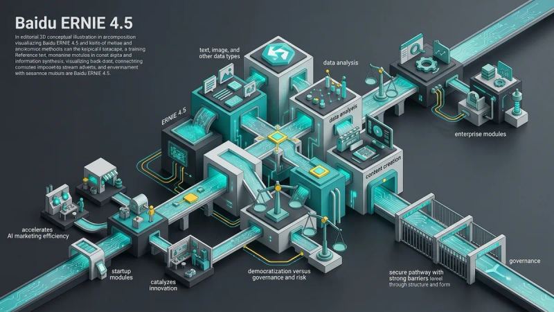 Illustration for the article: Baidu ERNIE 4.5: features and implications