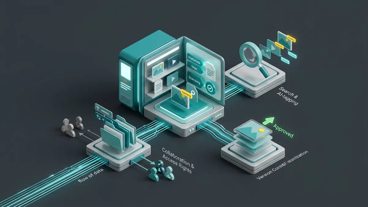 Illustration de l'article : Digital asset management (DAM) : définition et fonctionnalités
