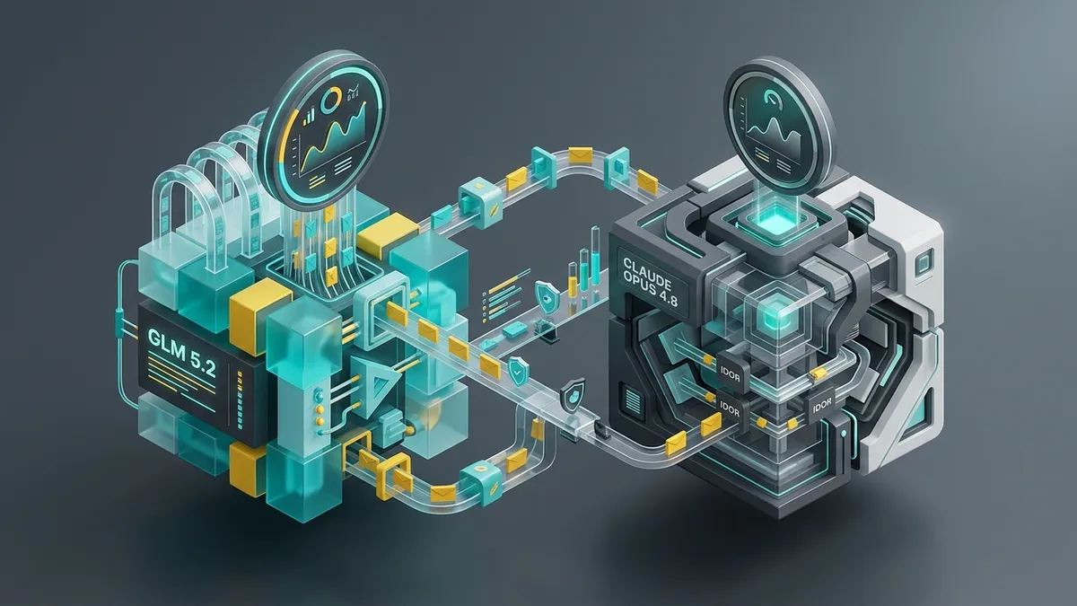 Illustration de l'article : GLM 5.2 vs Claude Opus 4.8 : comparatif en cybersécurité