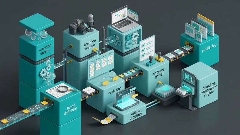 Illustration for the article: Content production project management: method