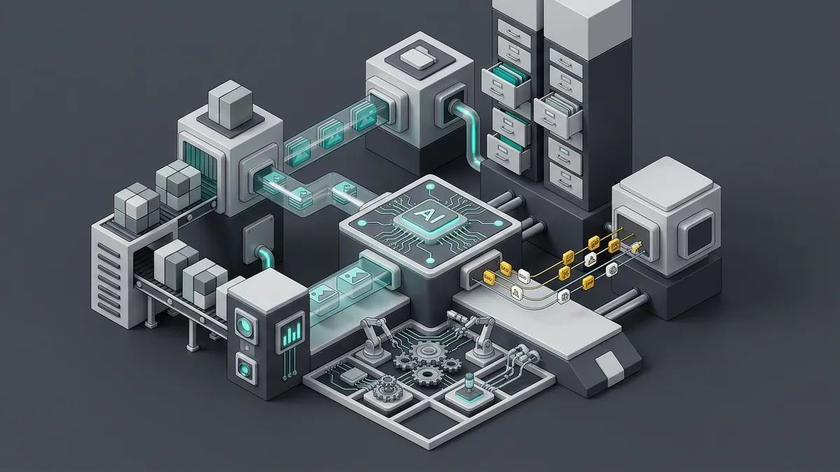 Illustration for the article: AI MarTech integration: connecting AI to your stack