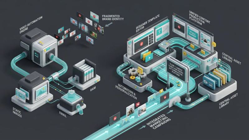 Illustration for the article: Creatomate alternative: video automation options
