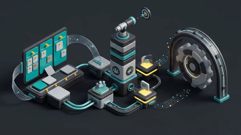 Illustration for the article: Project management tools: role and selection criteria