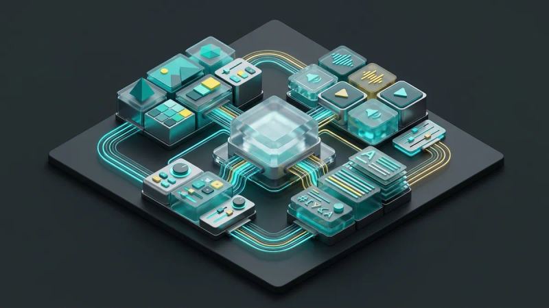 Illustration for the article: AI content creation platform: key features