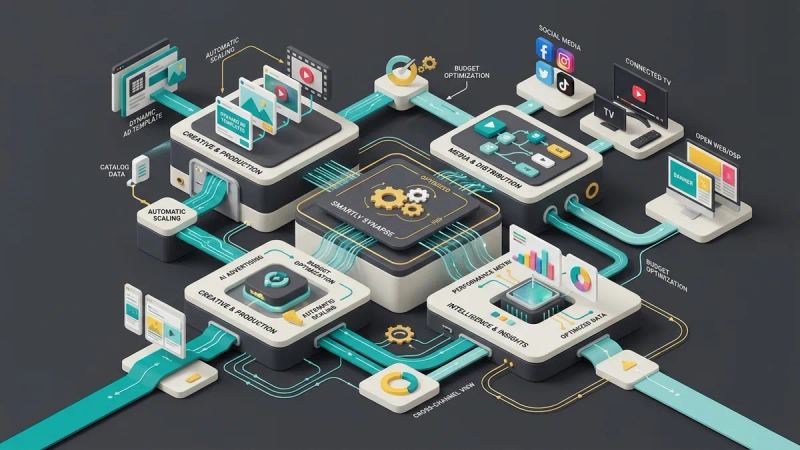 Illustration for the article: Smartly review 2026: features, channels, pricing model, pros and limits