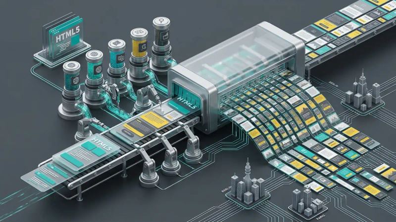 Illustration for the article: HTML5 banner automation for global campaigns
