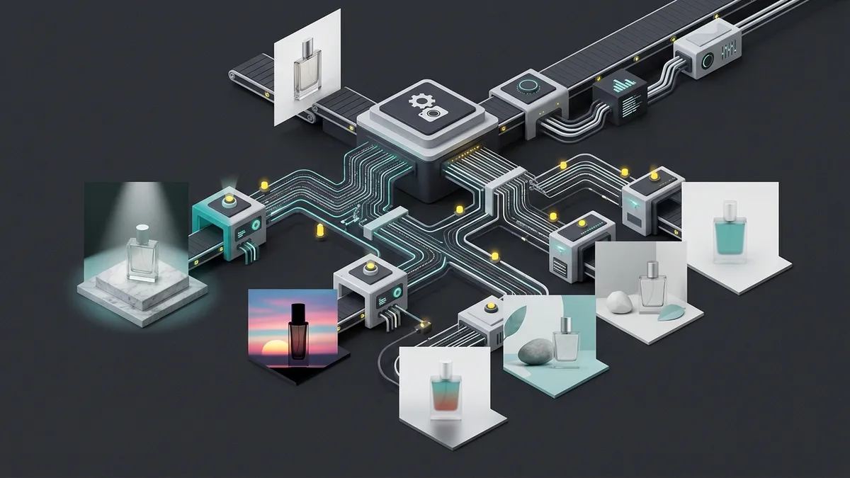 Illustration for the article: AI packshots: creating product visual variations
