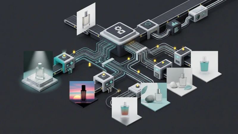 Illustration for the article: AI packshots: creating product visual variations