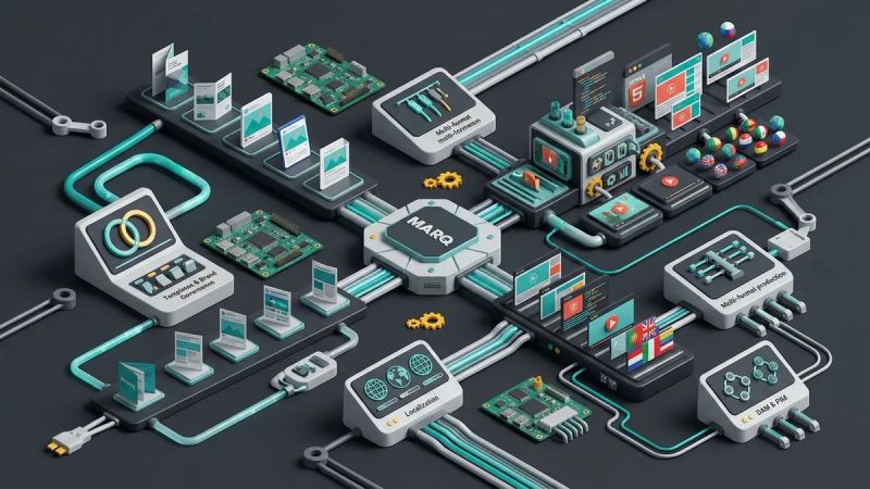 Illustration for the article: Lucidpress (Marq) alternatives: how to choose