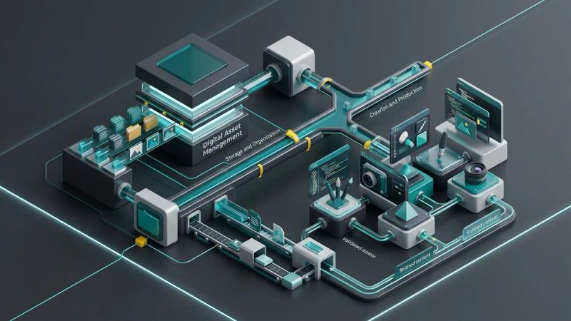 Illustration for the article: DAM and creative platform integration: benefits