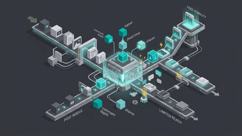 Illustration for the article: LinkedIn algorithm: reach signals and best practices