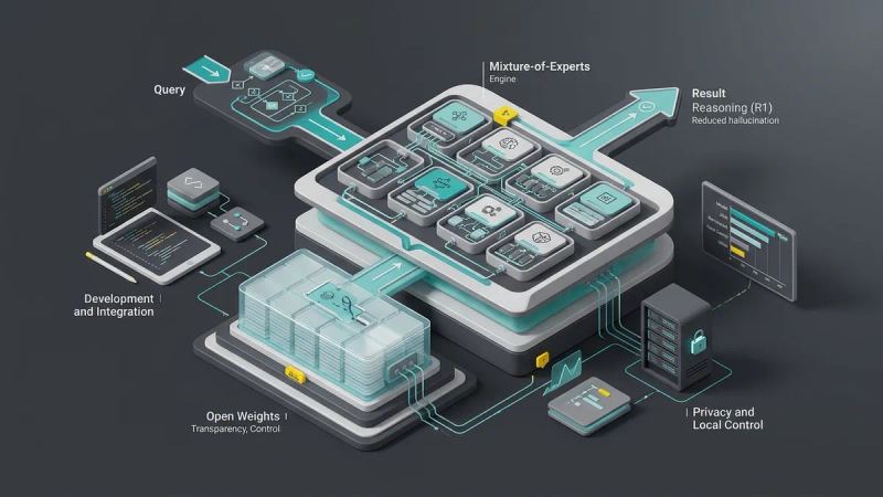 Illustration for the article: Inkling: the open-weight AI model explained