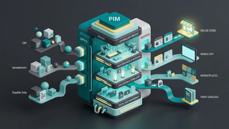 Illustration for the article: PIM definition: what product information management does