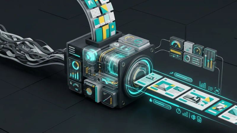 Illustration for the article: AI banner generator: performance and brand consistency