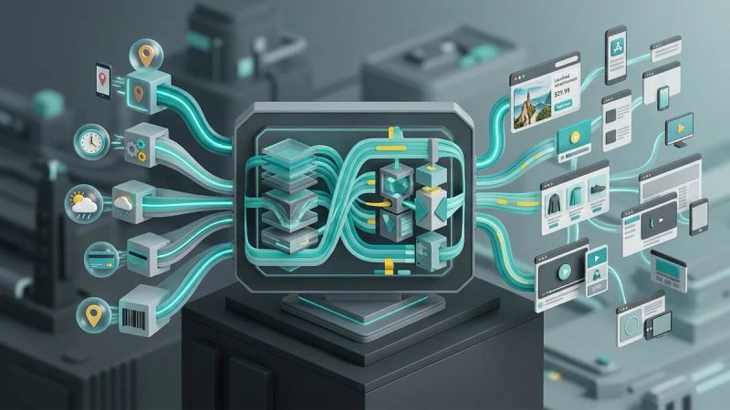 Illustration for the article: AI contextual personalization: how it works