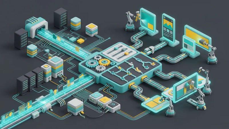 Illustration for the article: Intelligent template system: data, rules and AI