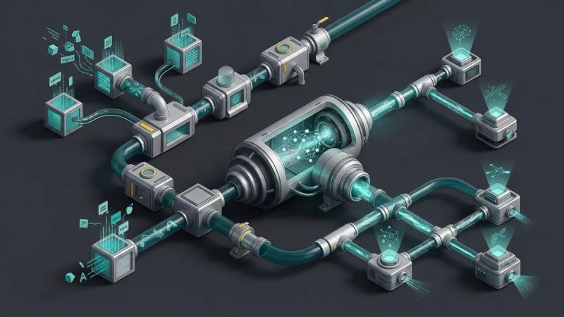 Illustration for the article: AI training data: the essential fuel for machine learning models