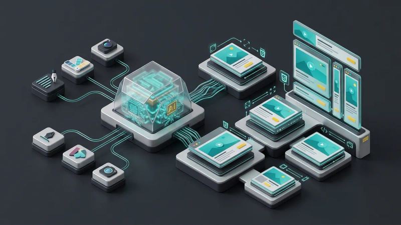 Illustration for the article: AI HTML5 banner generator: how it works