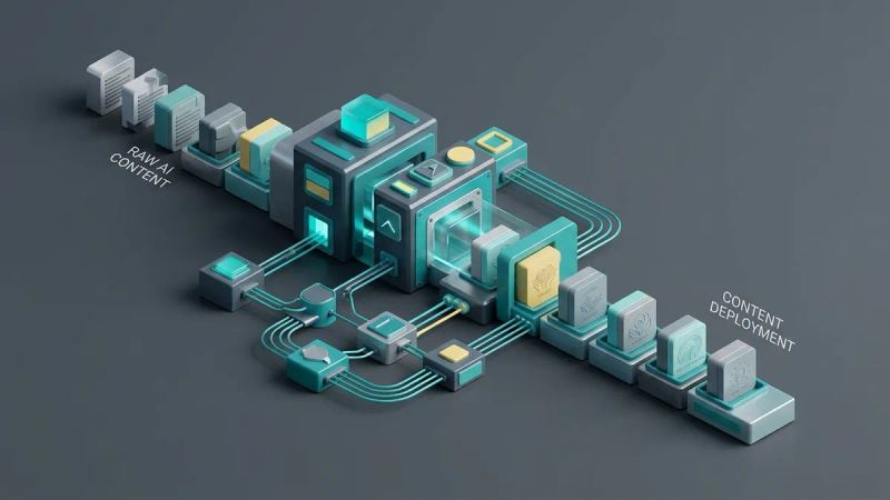 Illustration for the article: AI brand voice: aligning AI tone with your brand