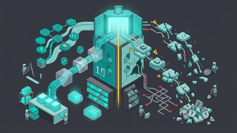 Illustration for the article: ChatGPT for in-depth research: miracle tool or limited assistant?