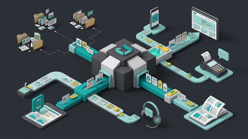 Illustration for the article: Centralized product information: why it matters for omnichannel