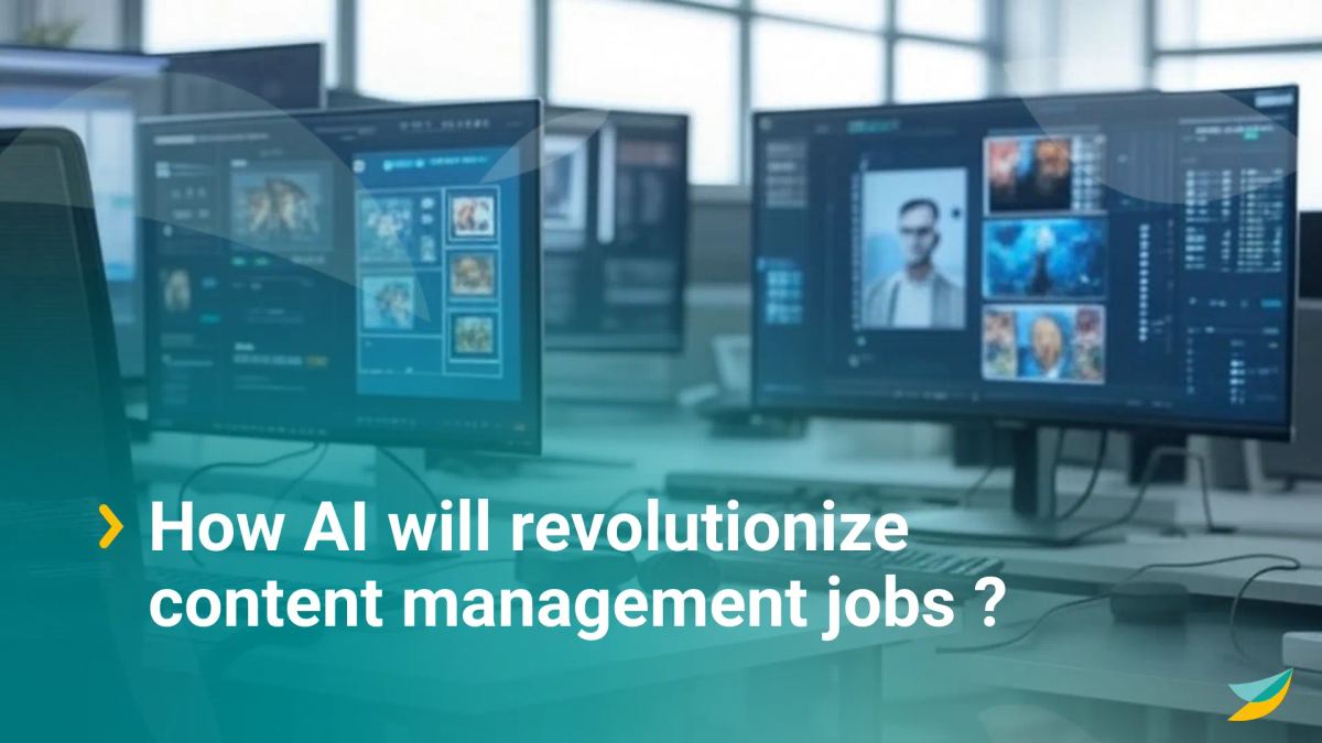 Illustration for the article: Generative AI and content management jobs: what changes